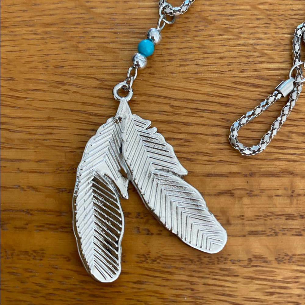 Silver Feather Necklace